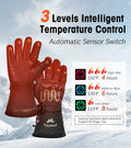 TOURGO Heated Leather Gloves Black Size S by Deal US