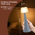 Modern Table Lamp Cordless 4-Way Dimming Touch 4000mAh Battery Mint Green by Deal US