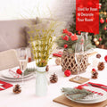28in 10PCS Artificial Glitter Stem Christmas Ornaments DIY Decor by Deal US
