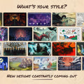Paramint Plains Mana Scenery Stained Glass Stitched MTG Playmat TCG Mat by Deal US