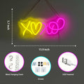 Heart Neon Signs I LOVE YOU Pink LED Light Wall Decor Wedding Party Gift by Deal US