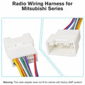 Zenoruslky 20Pin Radio Wire Harness Stereo Connector for Mitsubishi Cars by Deal US