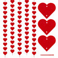 60Pcs Hanging Hearts Red Garland Valentines Day Decoration String by Deal US