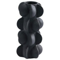 Ceramic Flower Vase 9-Inch Black Modern Farmhouse Decor Small by Deal US