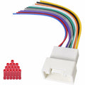 Zenoruslky 20Pin Radio Wire Harness Stereo Connector for Mitsubishi Cars by Deal US