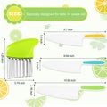 Suhctuptx Kids Nylon Kitchen Knife Set Toddler Safe Cooking Tools 4 Pcs by Deal US