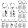 Roowest 12 Pcs Thank You Keychain Gifts Bulk Inspirational Square Round by Deal US