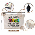 QGFM Teacher Makeup Bag Scratch Resistant Multicolor Cosmetic Travel Gym by Deal US