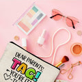 QGFM Teacher Makeup Bag Scratch Resistant Multicolor Cosmetic Travel Gym by Deal US