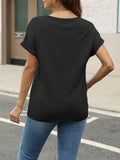 Women Book Lovers Graphic Tee V Neck Short Sleeve Dark Gray - Size M by Deal US