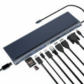 BOVONO USB C Docking Station 12-in-1 Dual 4K HDMI 87W PD USB for Laptop by Deal US