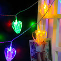 Heart Photo Clips String Light 10Ft Battery Fairy Lights Colorful Decor by Deal US