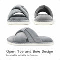 Gecgucy Women's Open Toe Crossband House Slippers Size 8-9 by Deal US