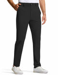 SERAMY Mens Golf Dress Pants Slim Fit Stretch Quick Dry Light Khaki Size 35 by Deal US