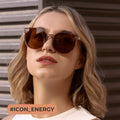 livho Polarized Retro Round Sunglasses Women Oversized Black by Deal US