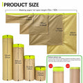Hubaow Tape and Drape Masking Paper 18x50ft Pre-Taped Adhesive White 1 Pack by Deal US
