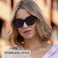 miyya Cat Eye Polarized Sunglasses Women UV Protection Black by Deal US
