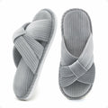 Gecgucy Women's Open Toe Crossband House Slippers Size 8-9 by Deal US