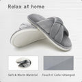 Gecgucy Women's Open Toe Crossband House Slippers Size 8-9 by Deal US