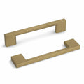 Haliwu 6 Pack Brushed Satin Nickel Cabinet Handles 3-3/4 Inch Hole Center by Deal US