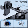BIVGAZA Military-Grade Car Phone Holder Universal Thick Case Friendly Black by Deal US