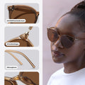 livho Polarized Retro Round Sunglasses Women Oversized Shades by Deal US