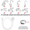 Lamoutor Pet Faucet Sprayer Portable Handheld Shower Bath Tool by Deal US