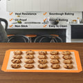 Colorful Silicone Baking Mat Non Stick Food Safe Reusable 3 Pk Orange Blue Green by Deal US