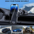 BIVGAZA Military-Grade Car Phone Holder Universal Thick Case Friendly Black by Deal US