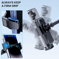 BIVGAZA Military-Grade Car Phone Holder Universal Thick Case Friendly Black by Deal US
