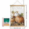 XIAOAIKA Vintage Pumpkin Thanksgiving Poster Wall Art Rustic 16x23 by Deal US
