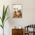 XIAOAIKA Vintage Pumpkin Thanksgiving Poster Wall Art Rustic 16x23 by Deal US