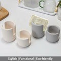 Coengwui Diatomite Sponge Holder Kitchen Sink Caddy Grey 2.56in Quick Dry by Deal US