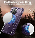 Dexnor Magnetic Case iPhone 14 Pro 6.1" Full-Body Shockproof Purple by Deal US