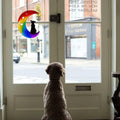Dog Memorial Suncatcher Stained Glass Window Hanging Pet Sympathy Gift by Deal US