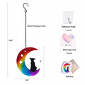 Dog Memorial Suncatcher Stained Glass Window Hanging Pet Sympathy Gift by Deal US