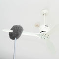 Hoolerry Ceiling Fan Cleaner Duster Microfiber Extendable Pole 13-49.7in Gray by Deal US