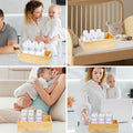 Ligne Collection Baby Bottle Nursery Food Organizer Bin Clear Handles by Deal US