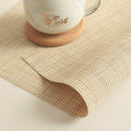 homEdge PVC Non-Slip Heat Resistant Placemats Set of 4 Beige by Deal US