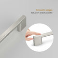 Haliwu 6 Pack Black Cabinet Handles 3-3/4 Inch Hole Center Modern Pulls by Deal US