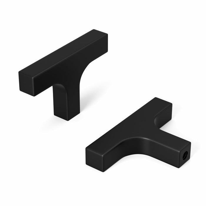 homdiy Matte Black T Bar Cabinet Knobs Kitchen Drawer 10 Pack by Deal US