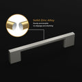 Haliwu 6 Pack Black Cabinet Handles 3-3/4 Inch Hole Center Modern Pulls by Deal US