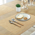 homEdge PVC Non-Slip Heat Resistant Placemats Set of 4 Beige by Deal US