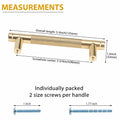 Amerdeco 10 Pack Brushed Brass Knurled Cabinet Pulls 6-1/4 Inch by Deal US