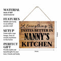 Rustic Wooden Kitchen Sign Grandma Gift Hanging Farmhouse 15x11.4 Inches by Deal US