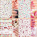 JOYJULY Nail Art Brushes Kit with Rhinestones Stickers Glitters Multi by Deal US