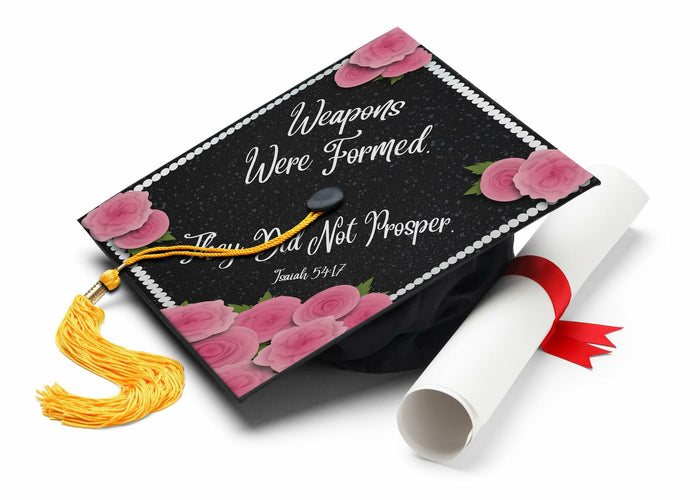 ADVANSYNC Graduation Cap Topper - Weapons Were Formed, They Did Not Prosper by Deal US