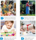 Ediximi Paint by Numbers Kit Tree of Life 12x16 Canvas Wooden Frame by Deal US