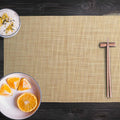 homEdge PVC Non-Slip Heat Resistant Placemats Set of 4 Beige by Deal US