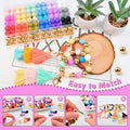 96PCS 15mm Silicone Beads,4 Colors Silicone Beads Kit for Keychain Making by Deal US